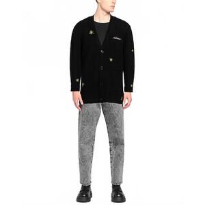 NEW NAHMIAS sunshine mohair cardigan in black